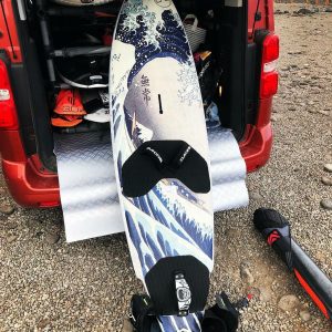 Tabla O'S Custom Boards con decoración custom, windsurf Tabla gran ola